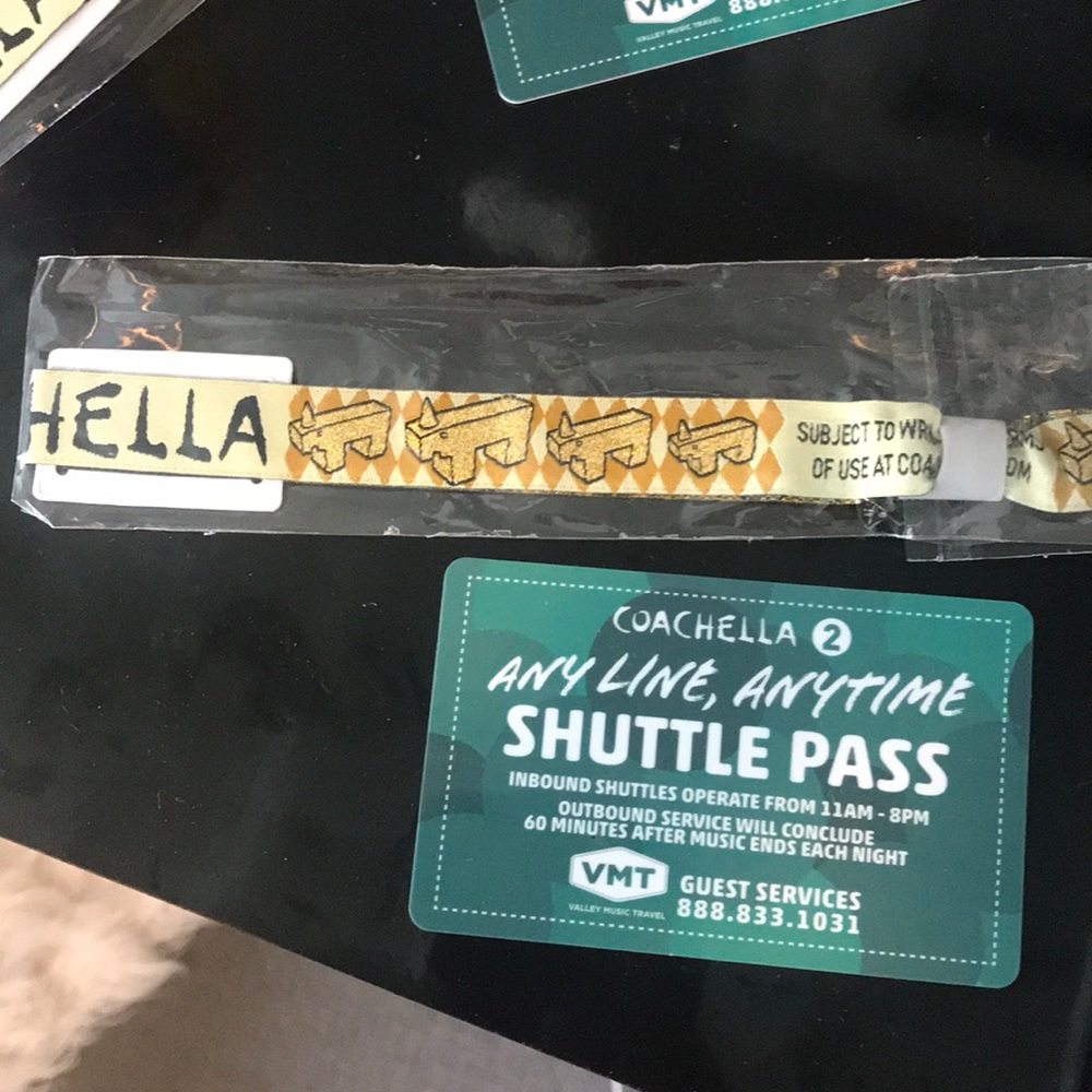 Coachella weekend 2 shuttle pass (ticket is sold)